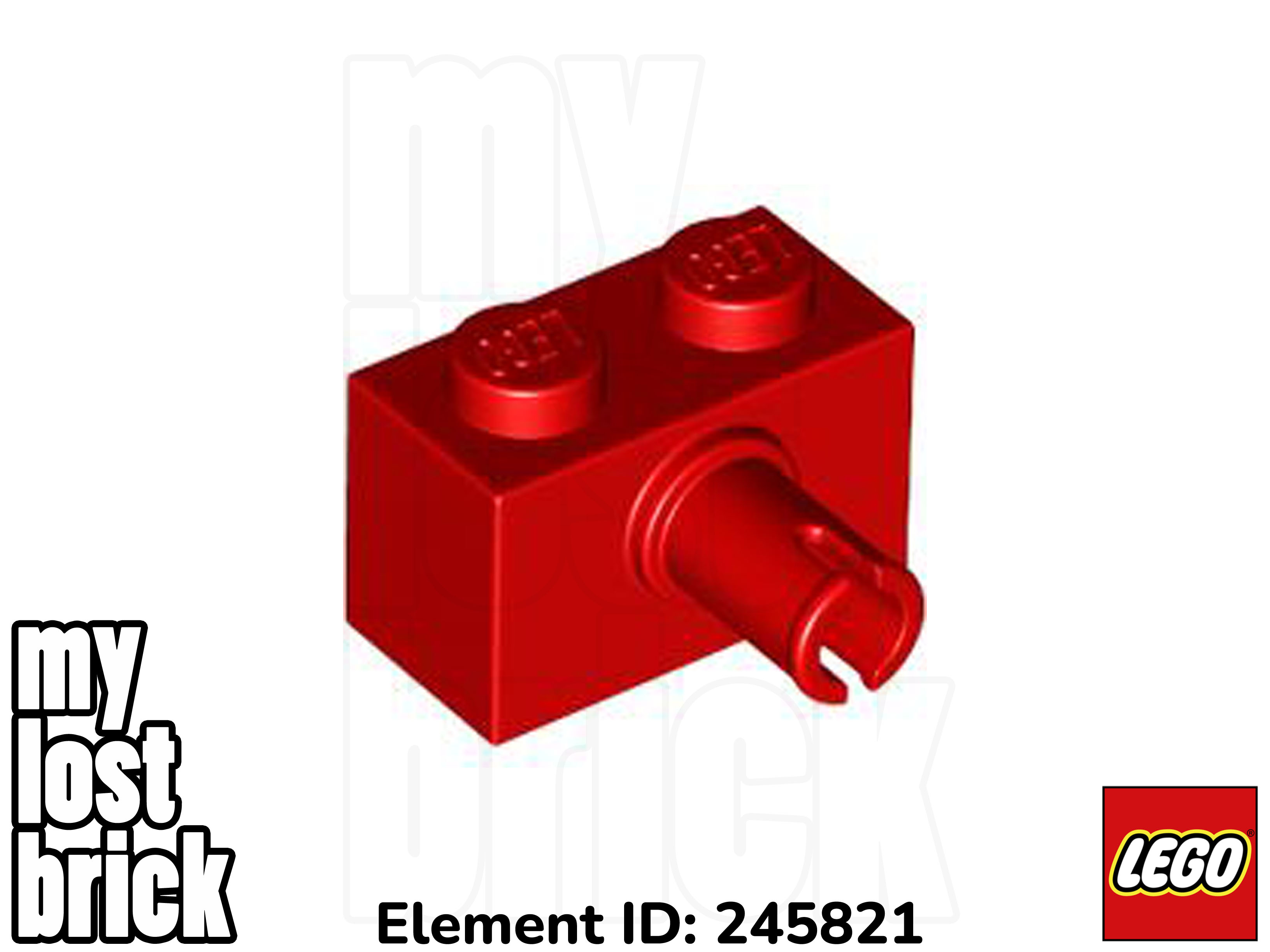 LEGO - Part 2458 - Bricks 1x2 with Pin (Pack of 5) + NEW + SELECT COLOUR - Picture 9 of 12