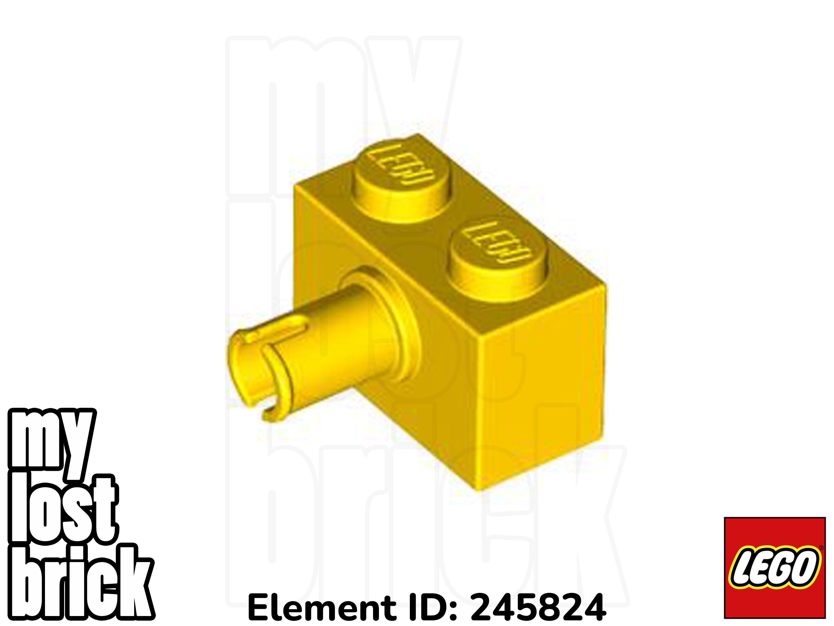 LEGO - Part 2458 - Bricks 1x2 with Pin (Pack of 5) + NEW + SELECT COLOUR - Picture 12 of 12