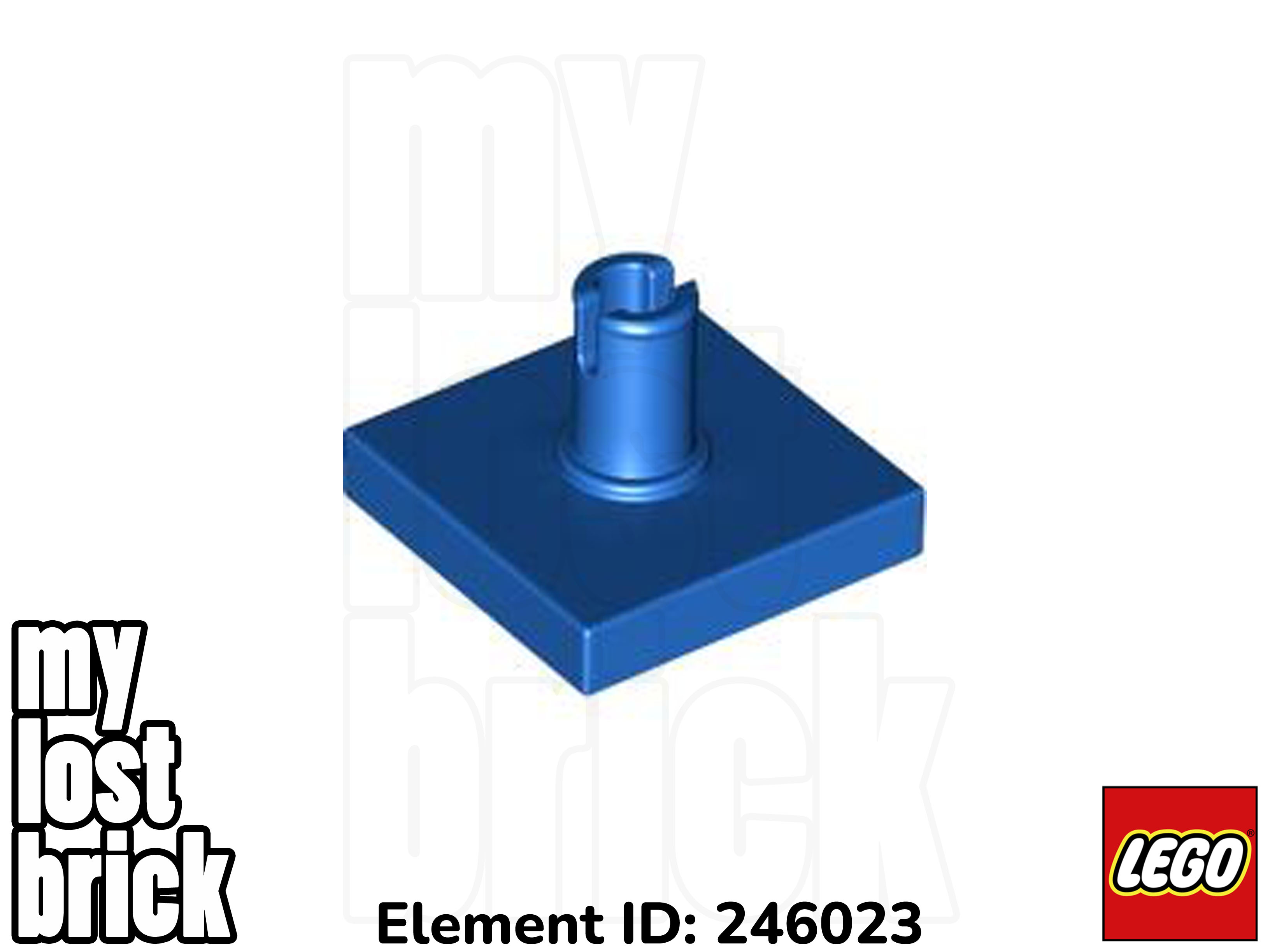 LEGO - Part 2460 - Tiles with Pin 2x2 (MULTIPACK) + NEW + SELECT COLOUR / QTY - Picture 5 of 14