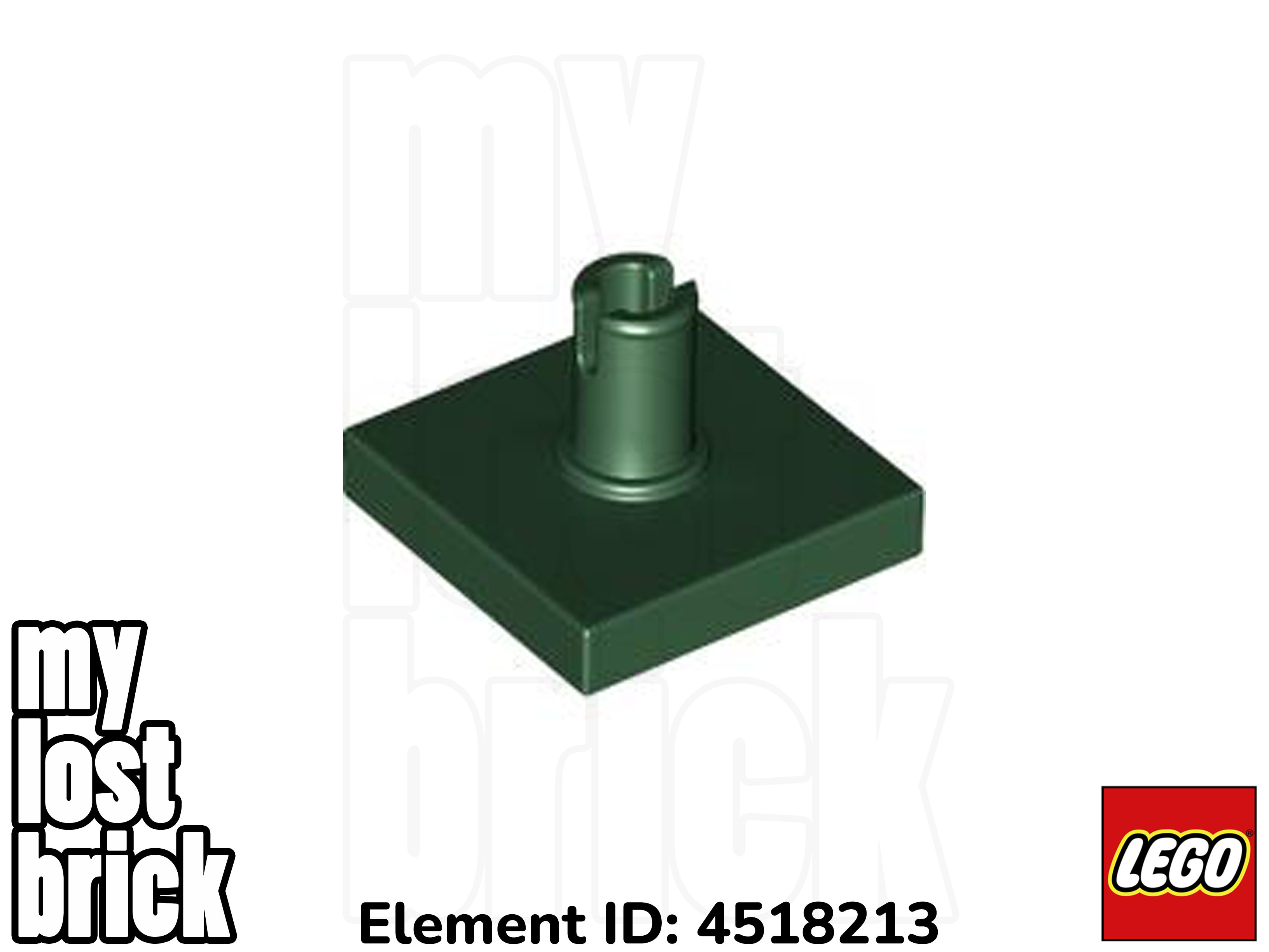 LEGO - Part 2460 - Tiles with Pin 2x2 (MULTIPACK) + NEW + SELECT COLOUR / QTY - Picture 8 of 14