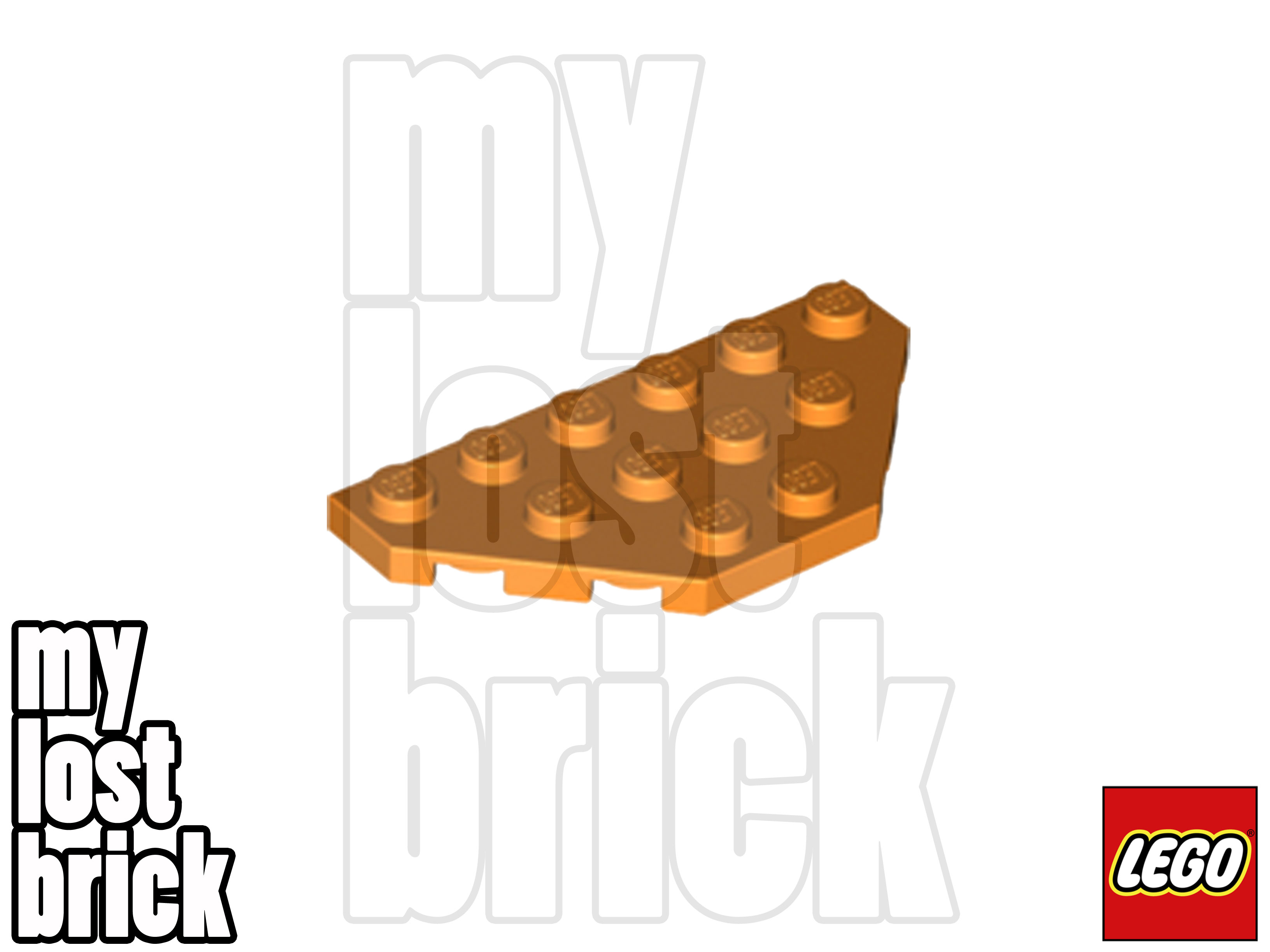 LEGO - Part 2419 - Wedge Plates 3x6 Cut Corners (Pack of 5) + NEW +SELECT COLOUR - Picture 18 of 23
