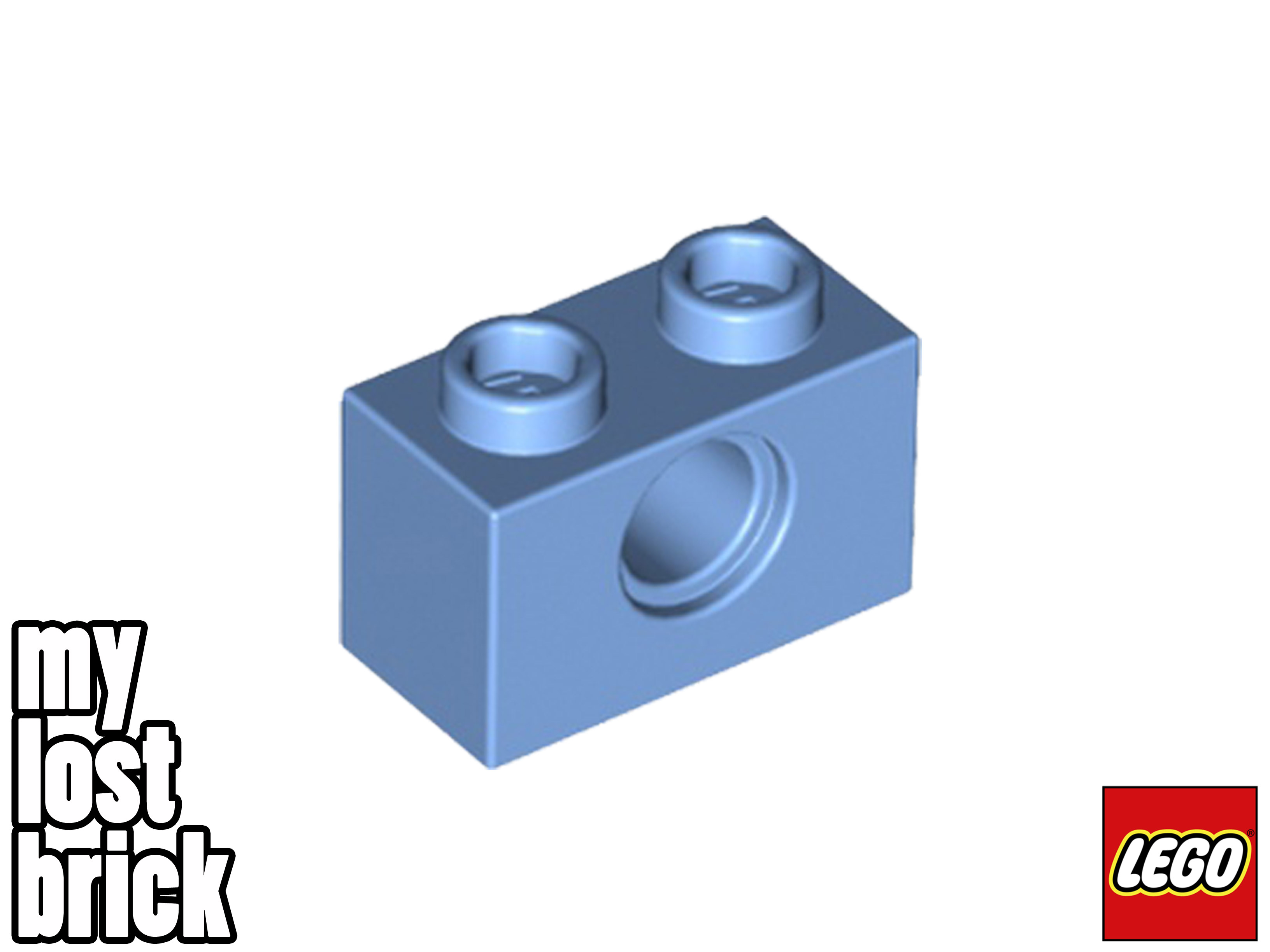 LEGO - Part 3700 - Technic Bricks 1x2 with Hole (Pack of 5) + NEW +SELECT COLOUR - Picture 18 of 28