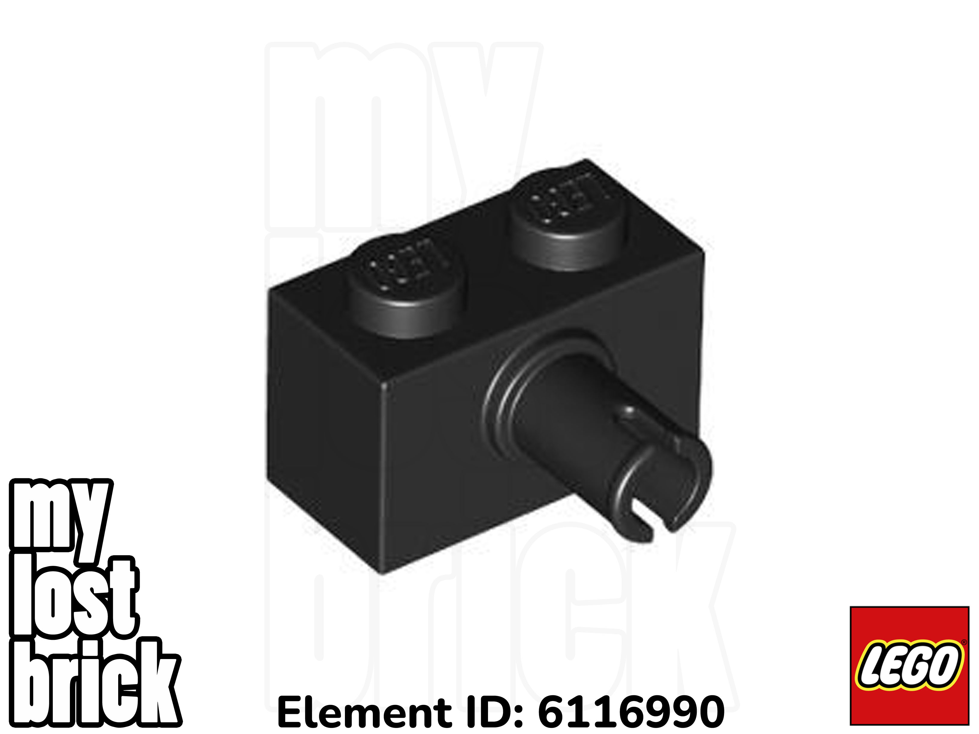 LEGO - Part 2458 - Bricks 1x2 with Pin (Pack of 5) + NEW + SELECT COLOUR - Picture 4 of 12