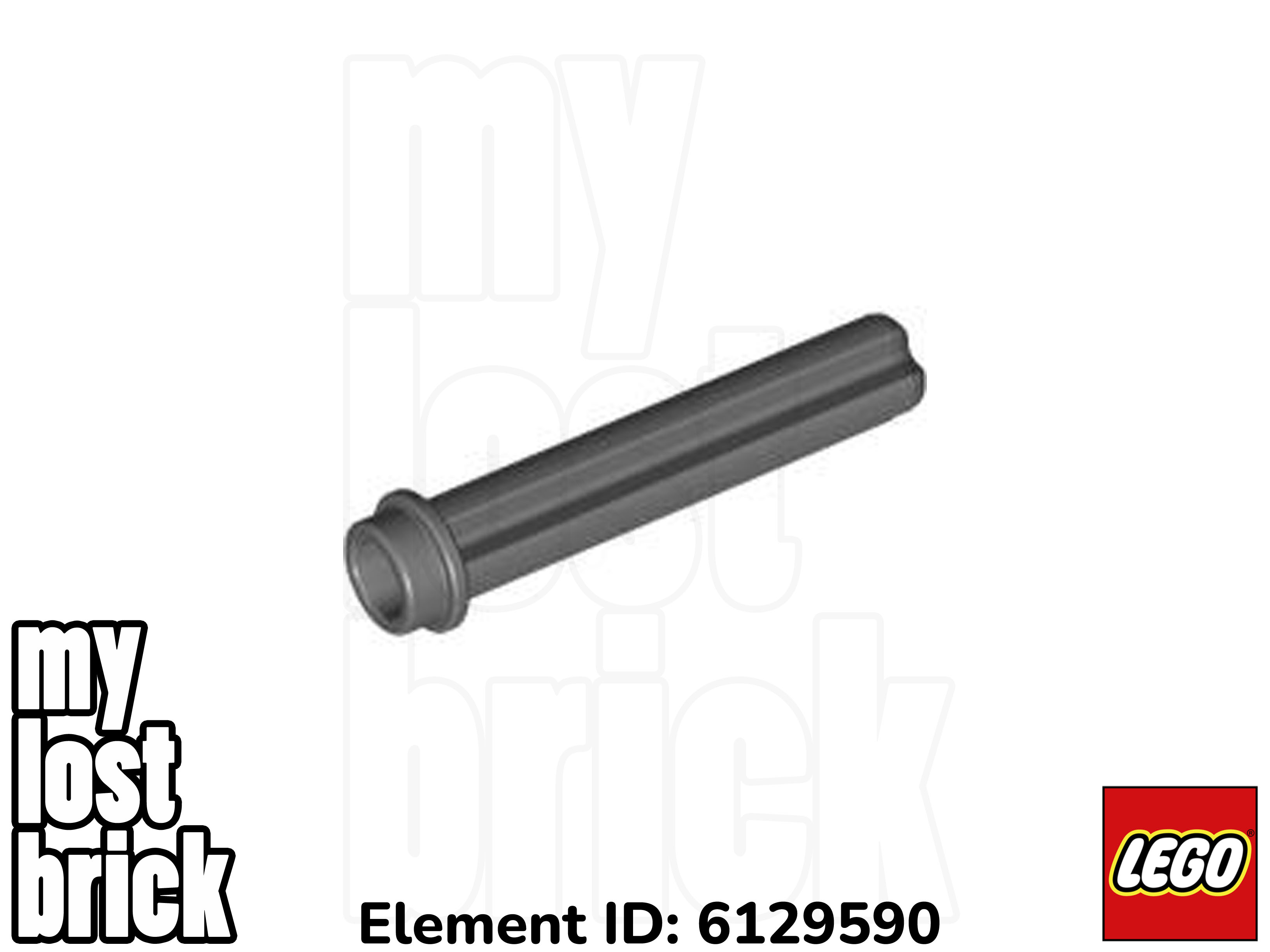 LEGO - Part 6587 / 13670 - Technic Axle 3L with Stud (SINGLE) +NEW