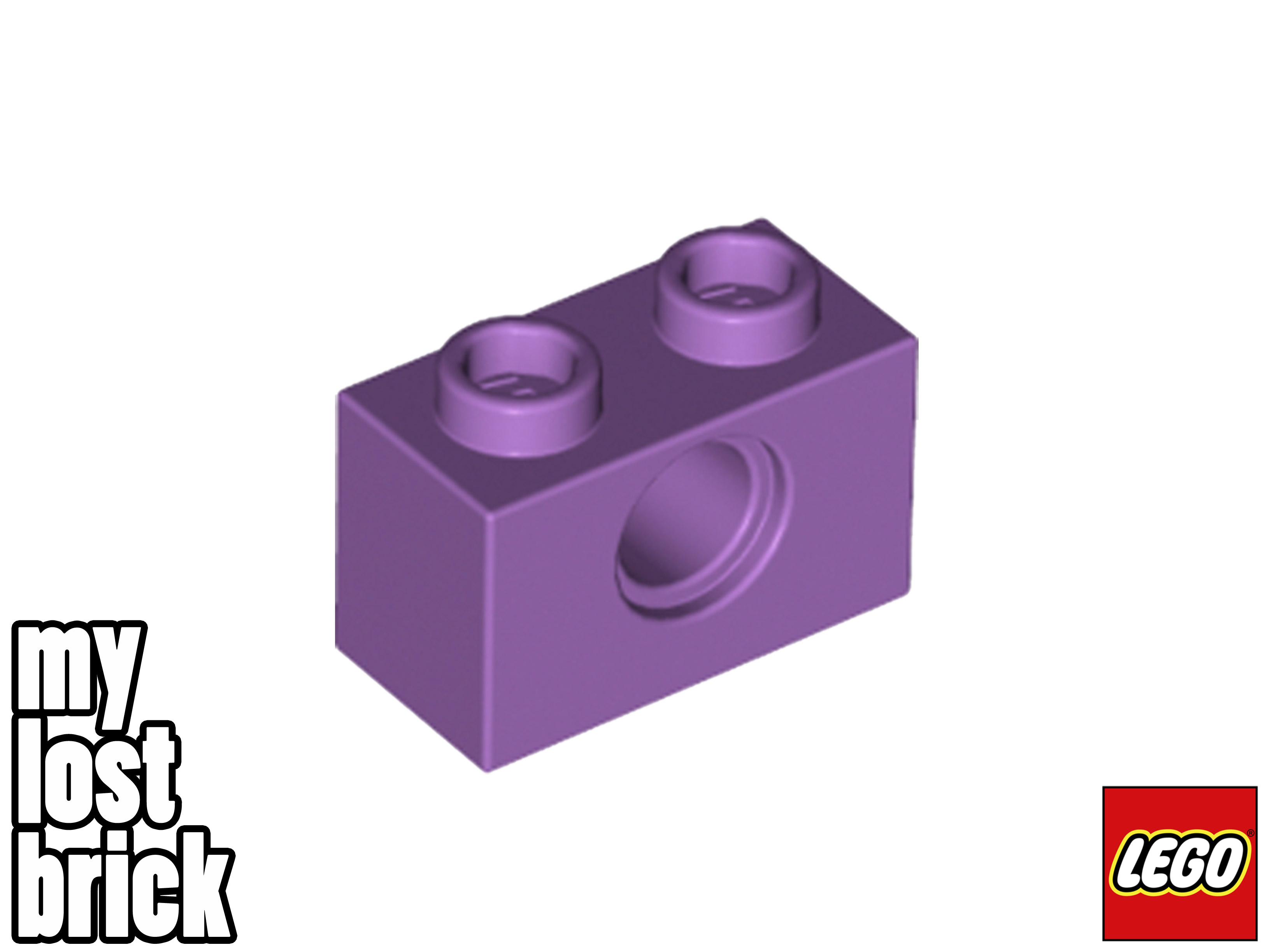 LEGO - Part 3700 - Technic Bricks 1x2 with Hole (Pack of 5) + NEW +SELECT COLOUR - Picture 19 of 28