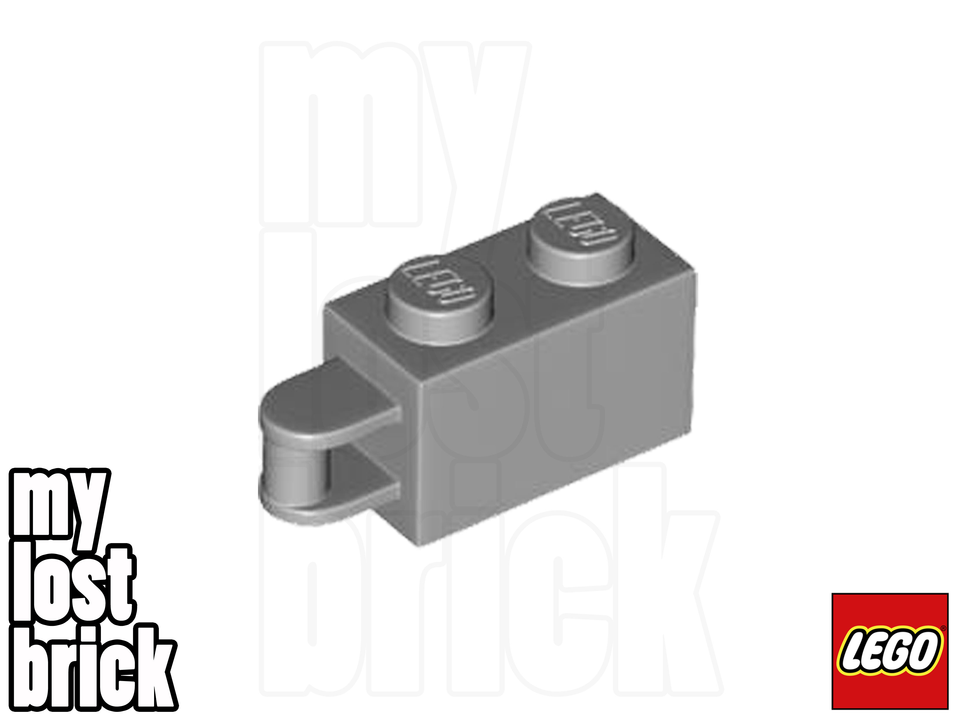 LEGO - Part 34816 - Brick 1x2 with Handle on End + NEW +SELECT COLOUR / QUANTITY - Picture 9 of 15