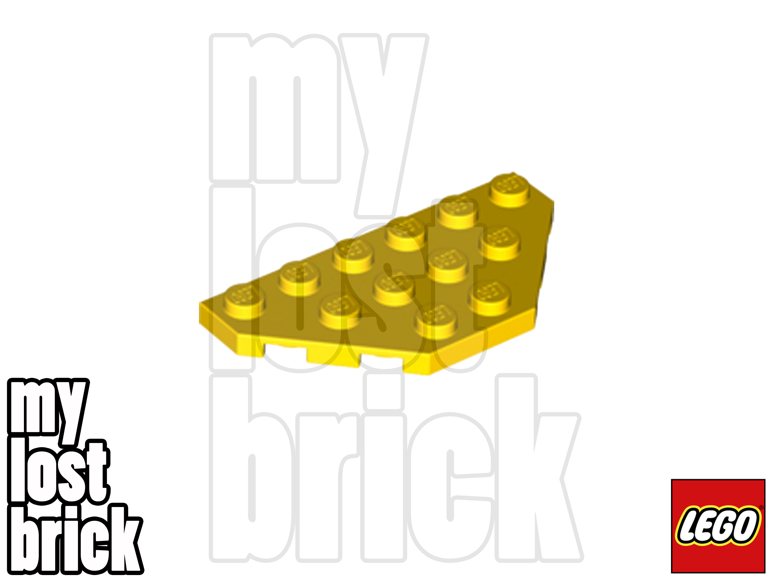 LEGO - Part 2419 - Wedge Plates 3x6 Cut Corners (Pack of 5) + NEW +SELECT COLOUR - Picture 22 of 23