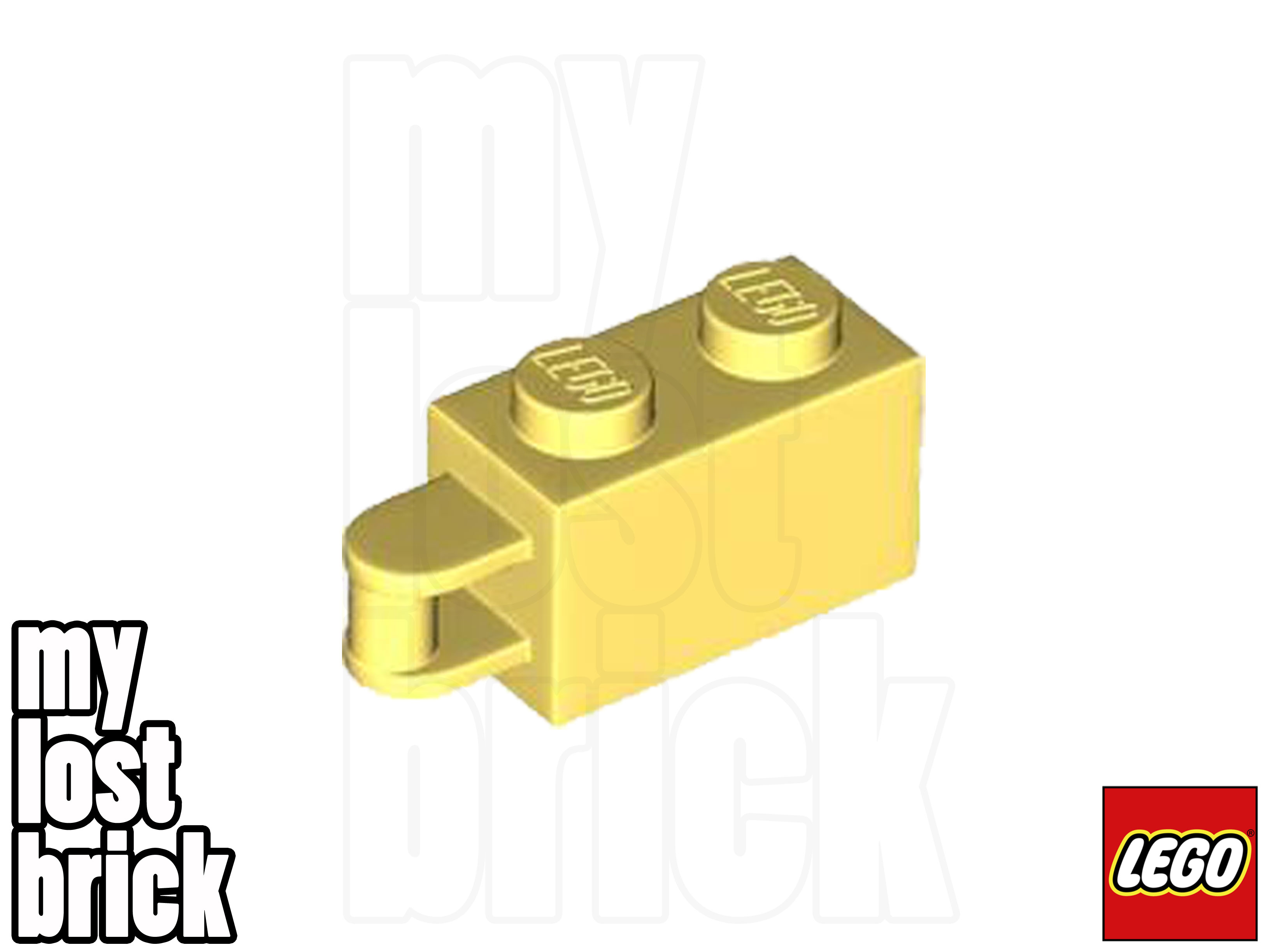 LEGO - Part 34816 - Brick 1x2 with Handle on End + NEW +SELECT COLOUR / QUANTITY - Picture 6 of 15