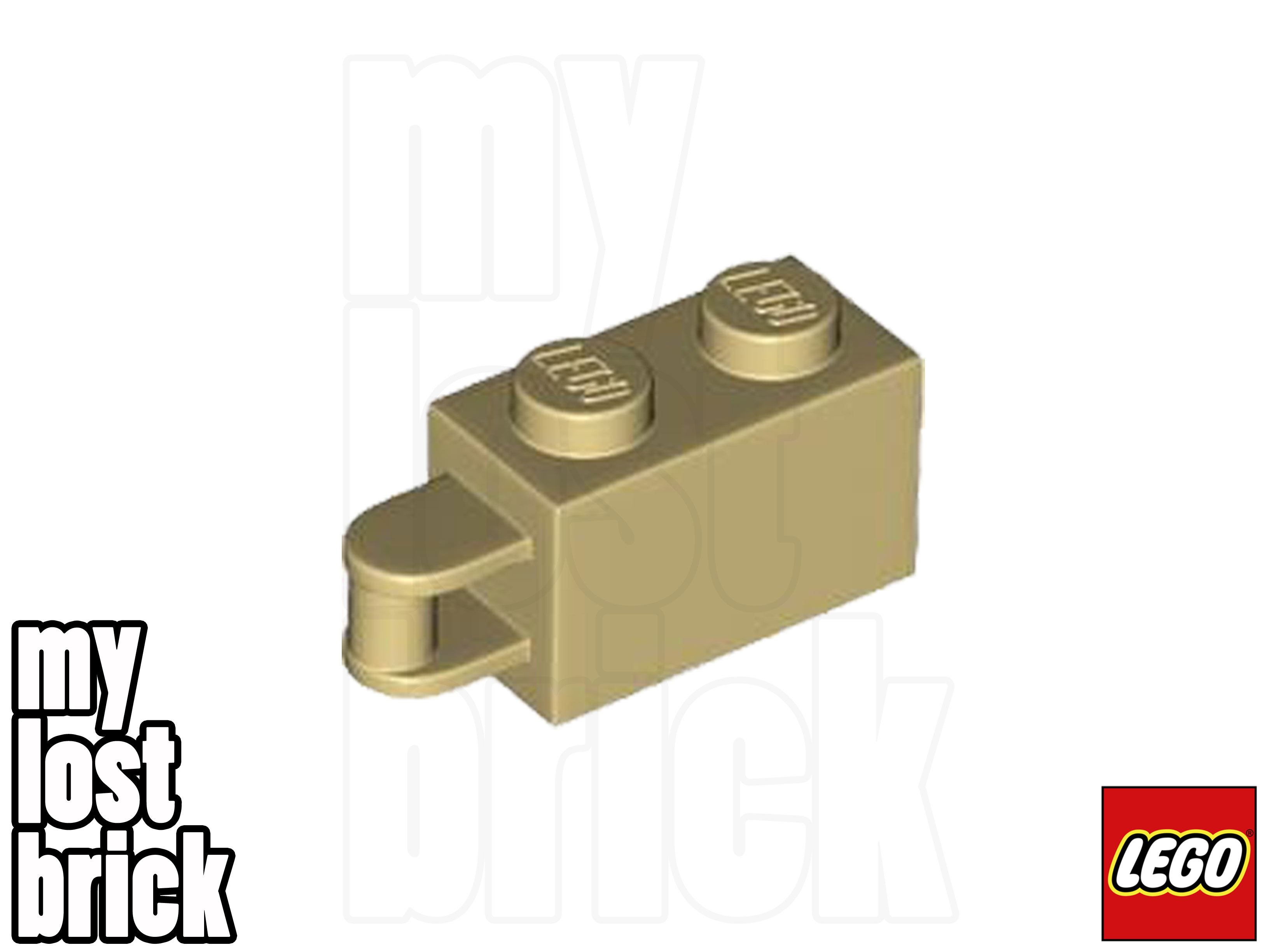 LEGO - Part 34816 - Brick 1x2 with Handle on End + NEW +SELECT COLOUR / QUANTITY - Picture 14 of 15