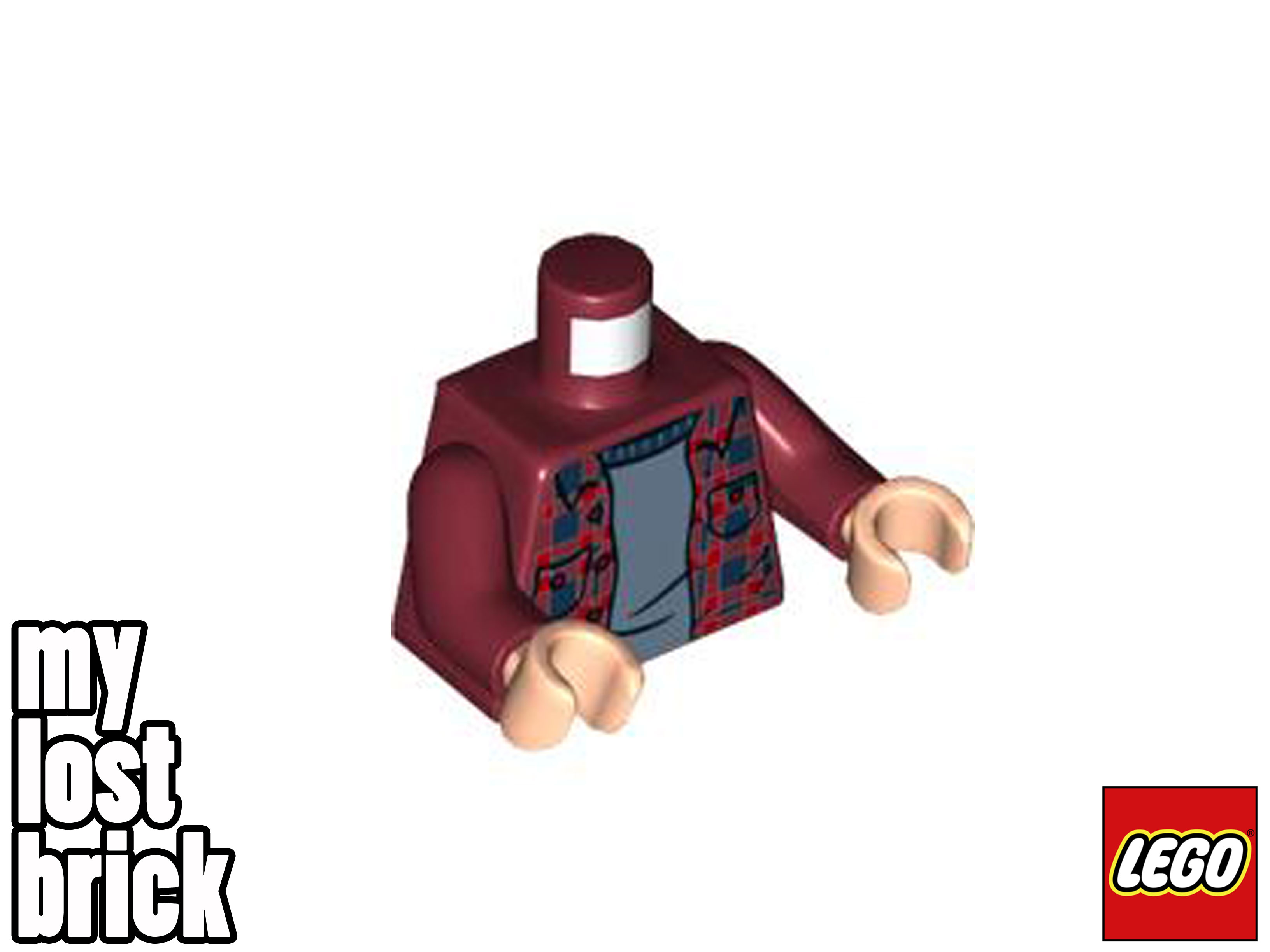 LEGO Harry Potter Minifigure Dark Red Flannel Shirt from set 75968 (hp233) - NEW - Picture 5 of 6