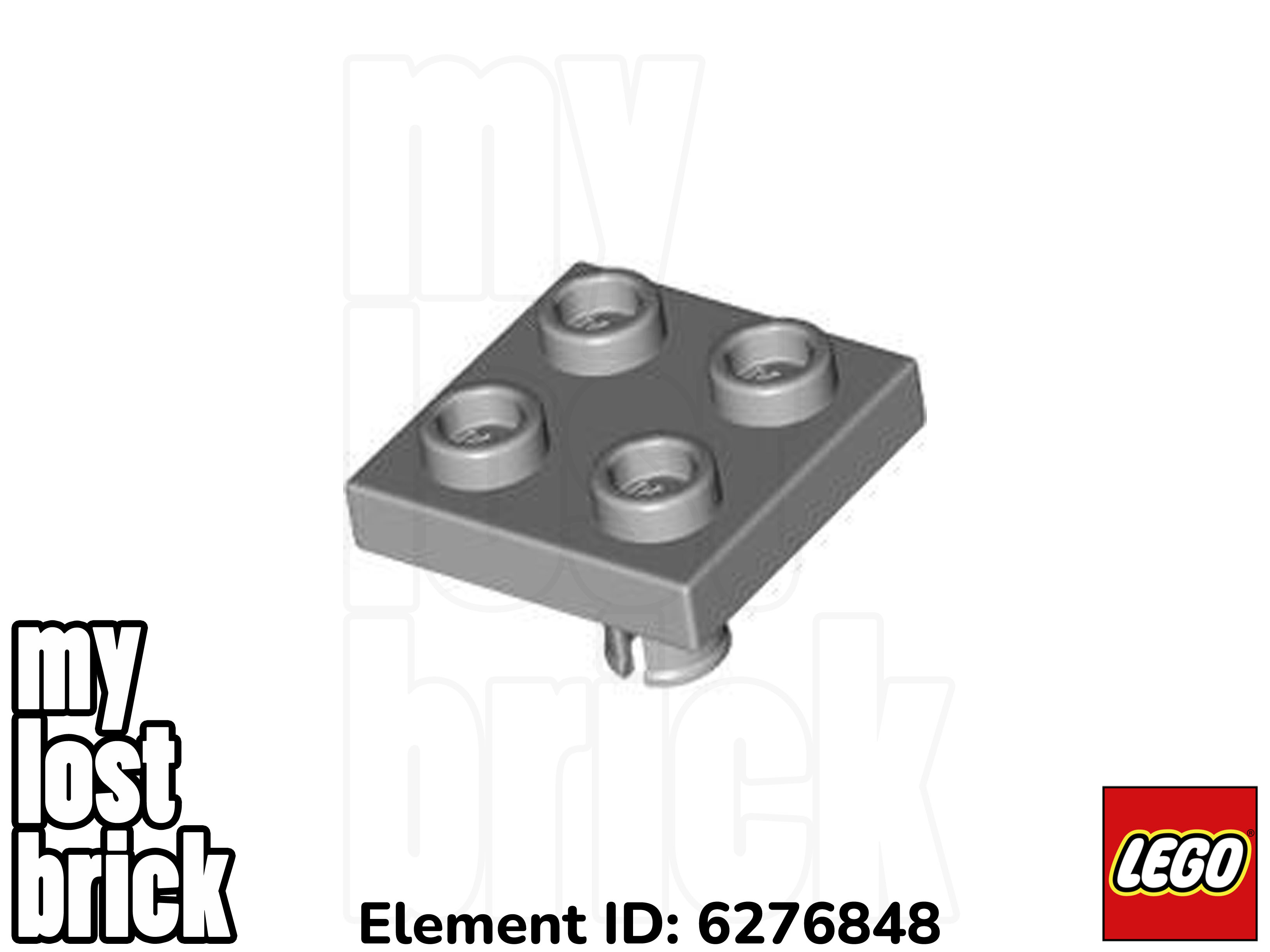 LEGO - Parte 2476 - Placas con Pin en la Parte Inferior 2x2 + NUEVO +SELECCIONAR COLOR / CANTIDAD - Imagen 6 de 7