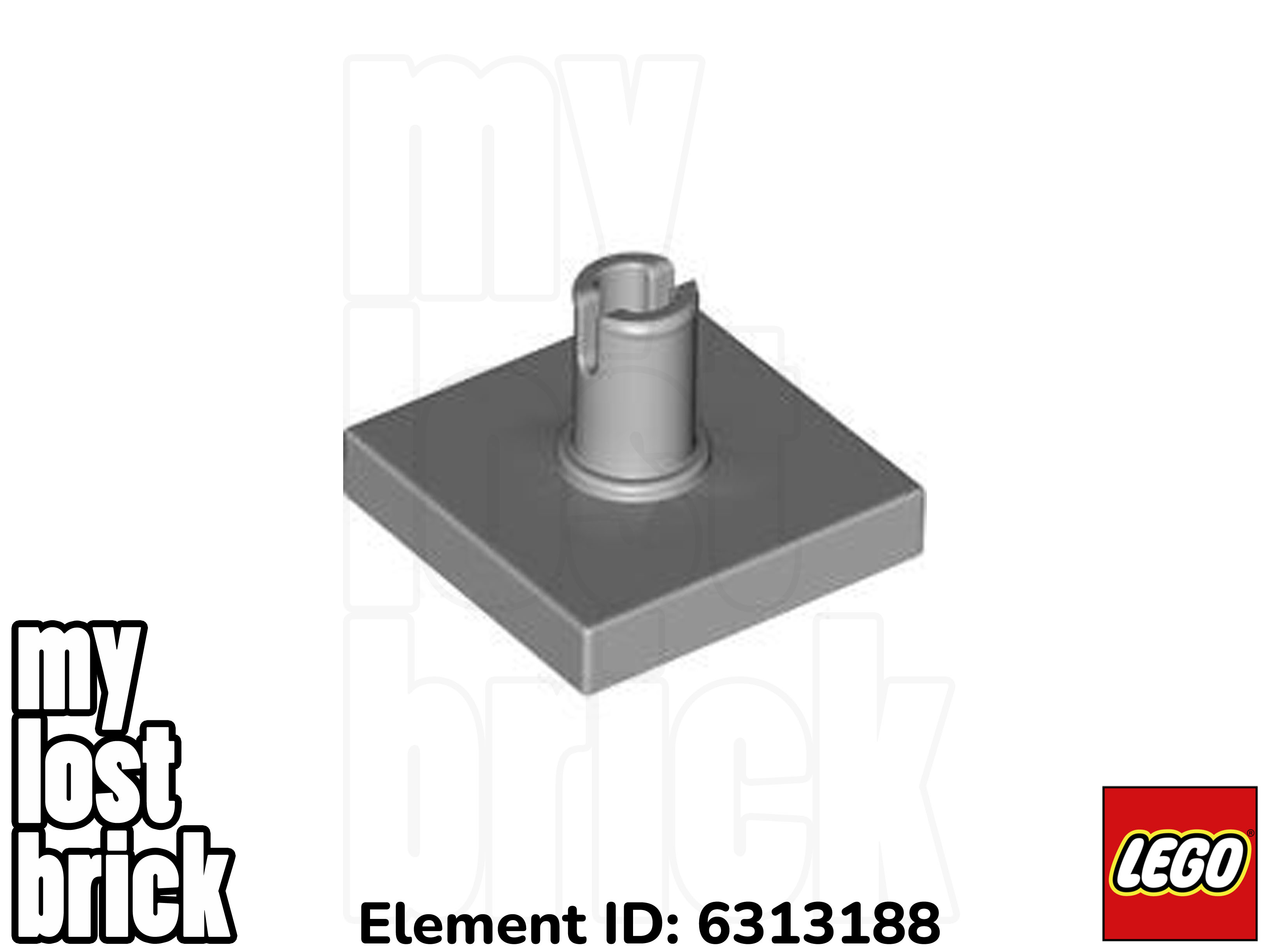 LEGO - Part 2460 - Tiles with Pin 2x2 (MULTIPACK) + NEW + SELECT COLOUR / QTY - Picture 10 of 14