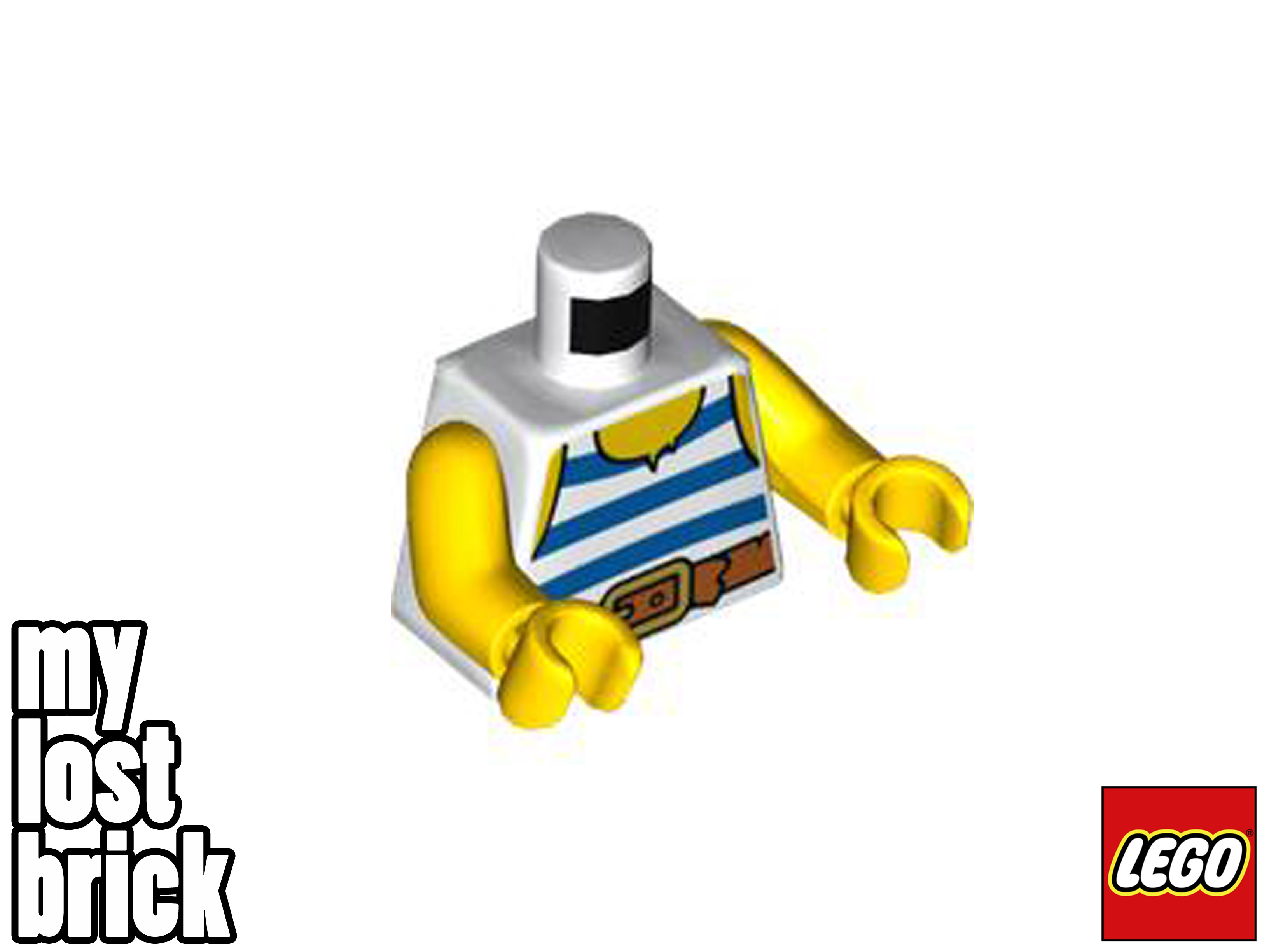 LEGO Castillo - Minifigura de Herrero con Tapa a Rayas de 31120 (cas556) - NUEVO - Imagen 5 de 6