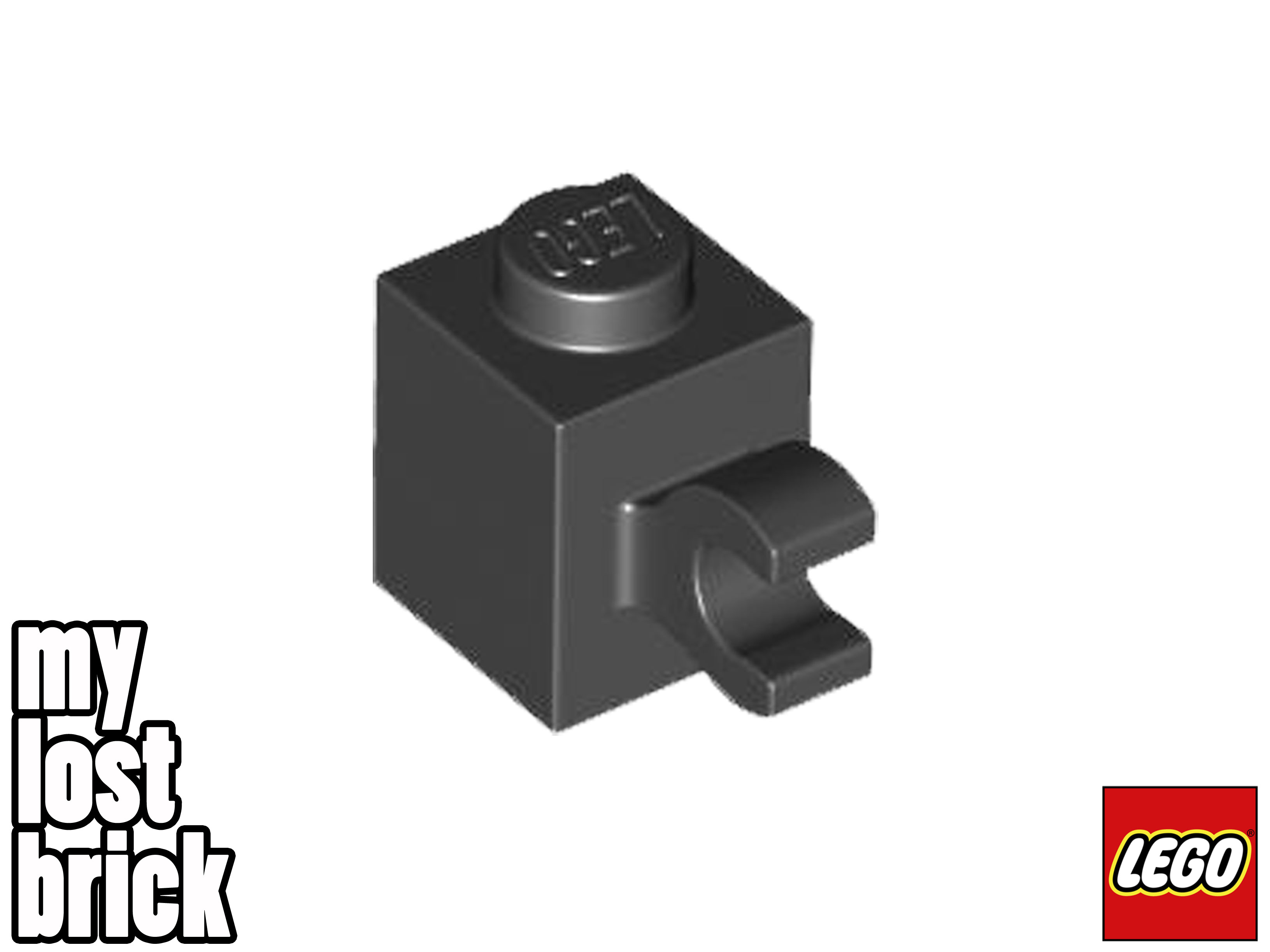 LEGO - Part 60476 - Brick 1x1 with Horizontal Clip + NEW + SELECT COLOUR / QTY - Picture 2 of 6