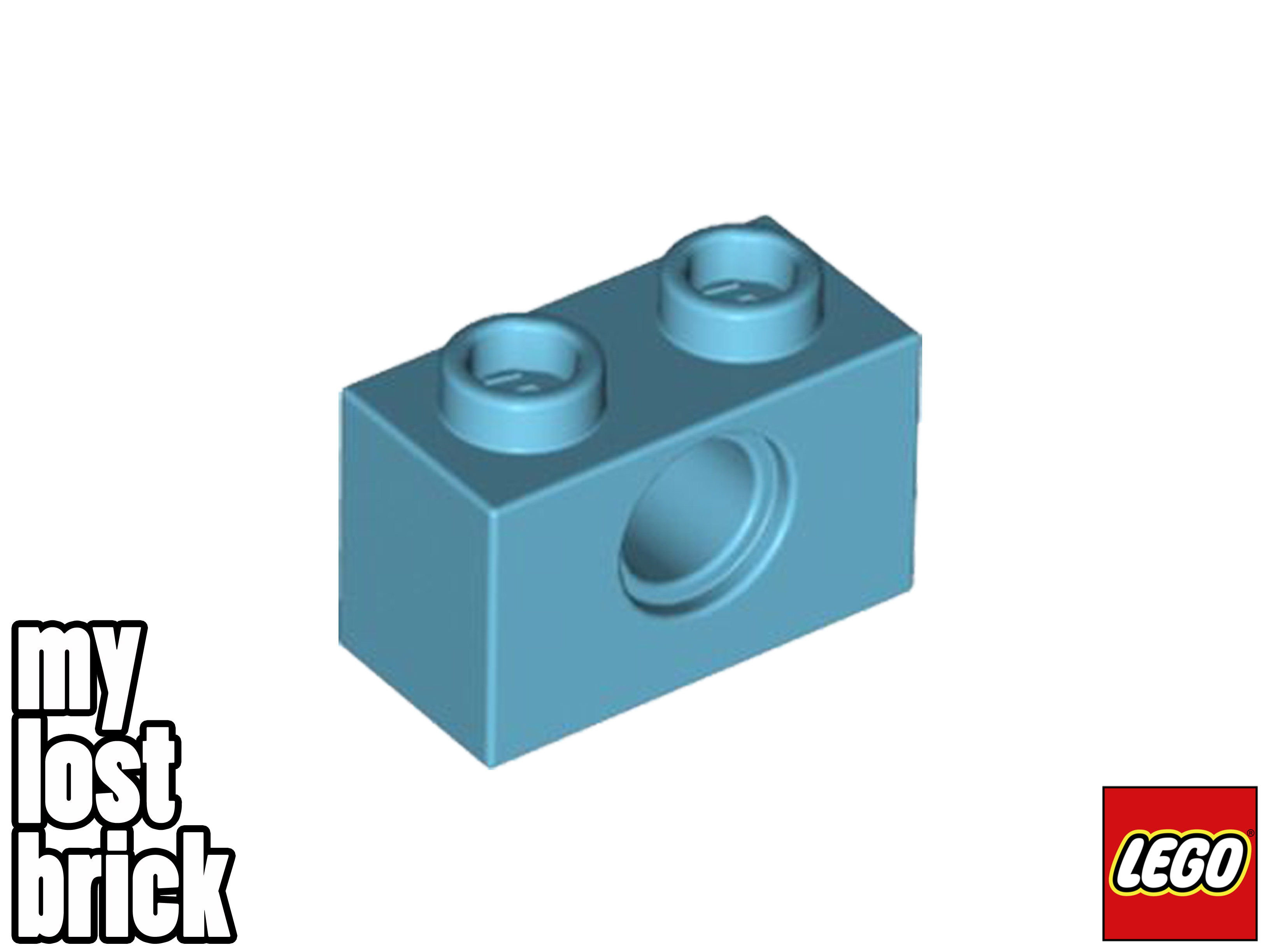 LEGO - Part 3700 - Technic Bricks 1x2 with Hole (Pack of 5) + NEW +SELECT COLOUR - Picture 17 of 28