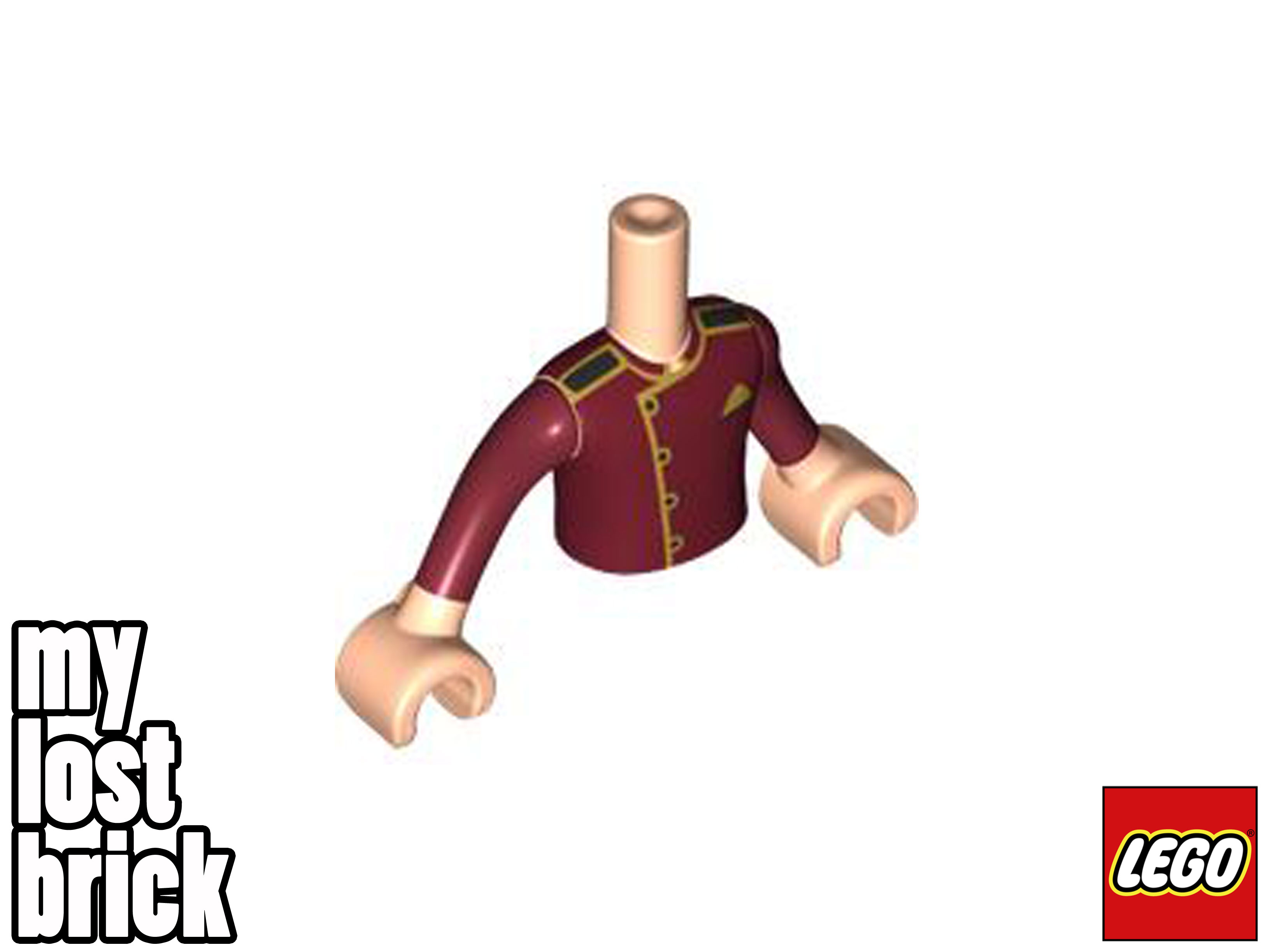 LEGO Friends - Julian Minifigure Dark Red Usher Uniform from 41448 (frnd414)-NEW - Picture 5 of 6