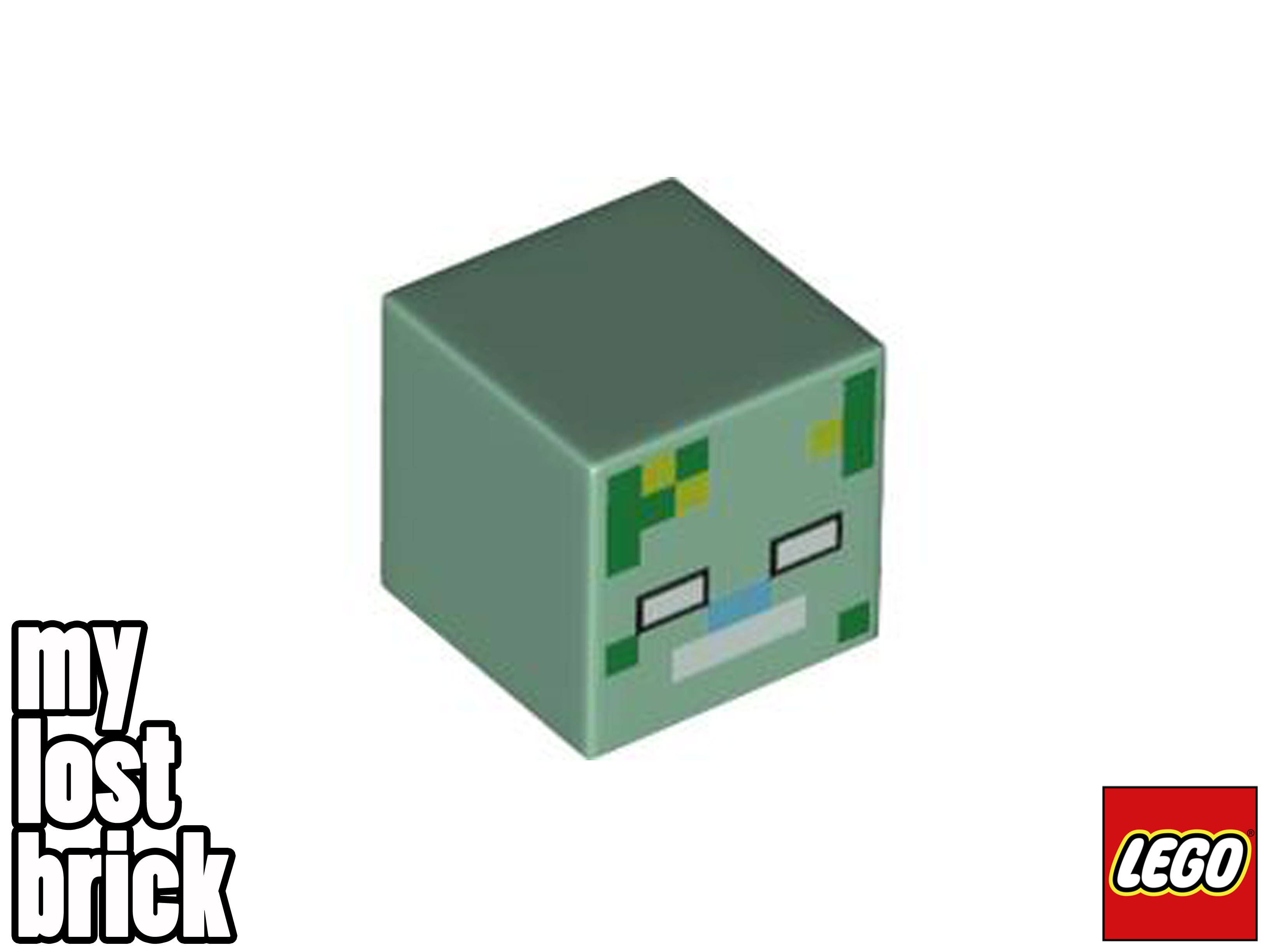 LEGO Minecraft - Minifigura Zombie Ahogado del set 21164 (min088) - NUEVO - Imagen 5 de 7