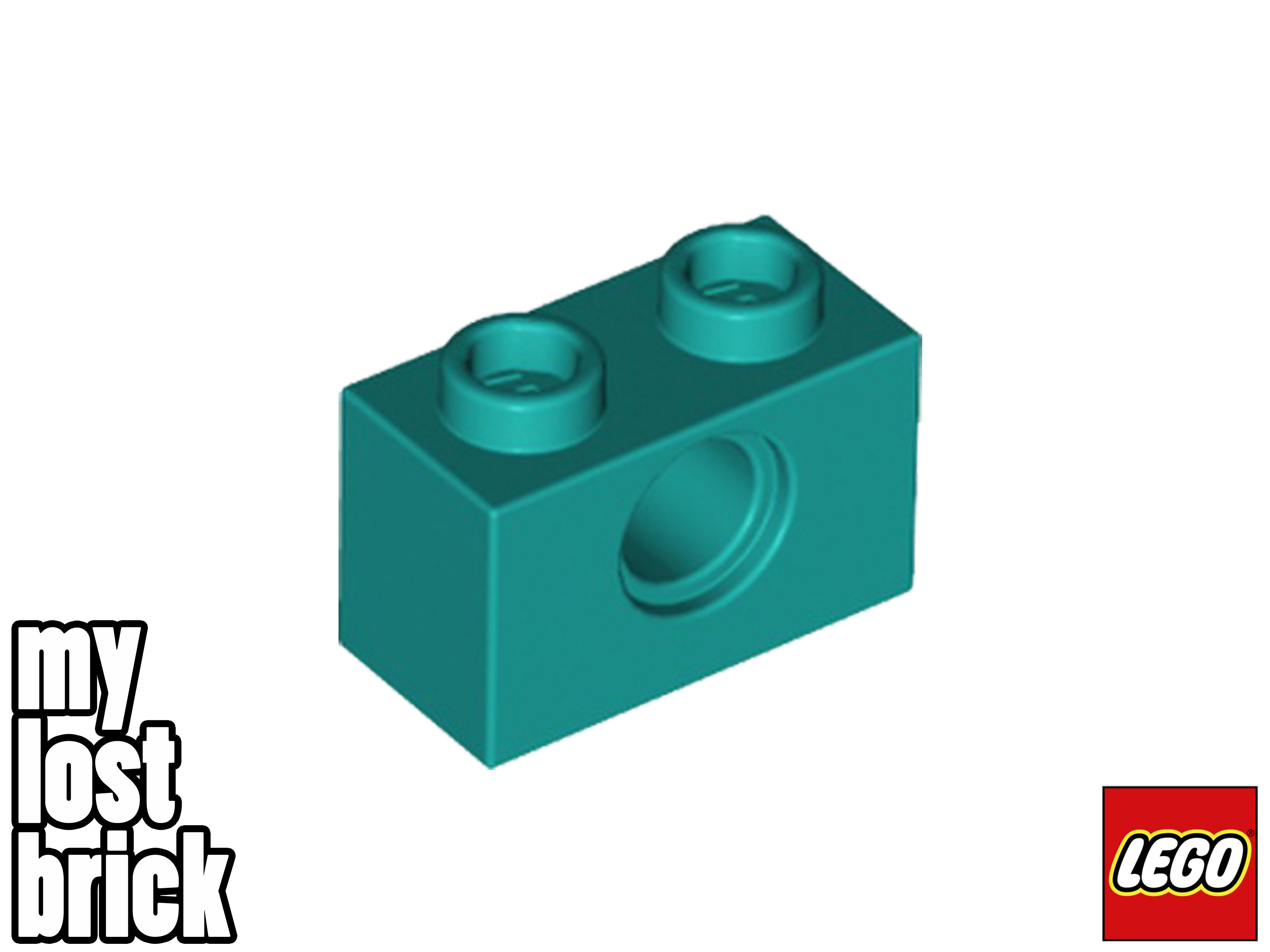 LEGO - Part 3700 - Technic Bricks 1x2 with Hole (Pack of 5) + NEW +SELECT COLOUR - Picture 12 of 28
