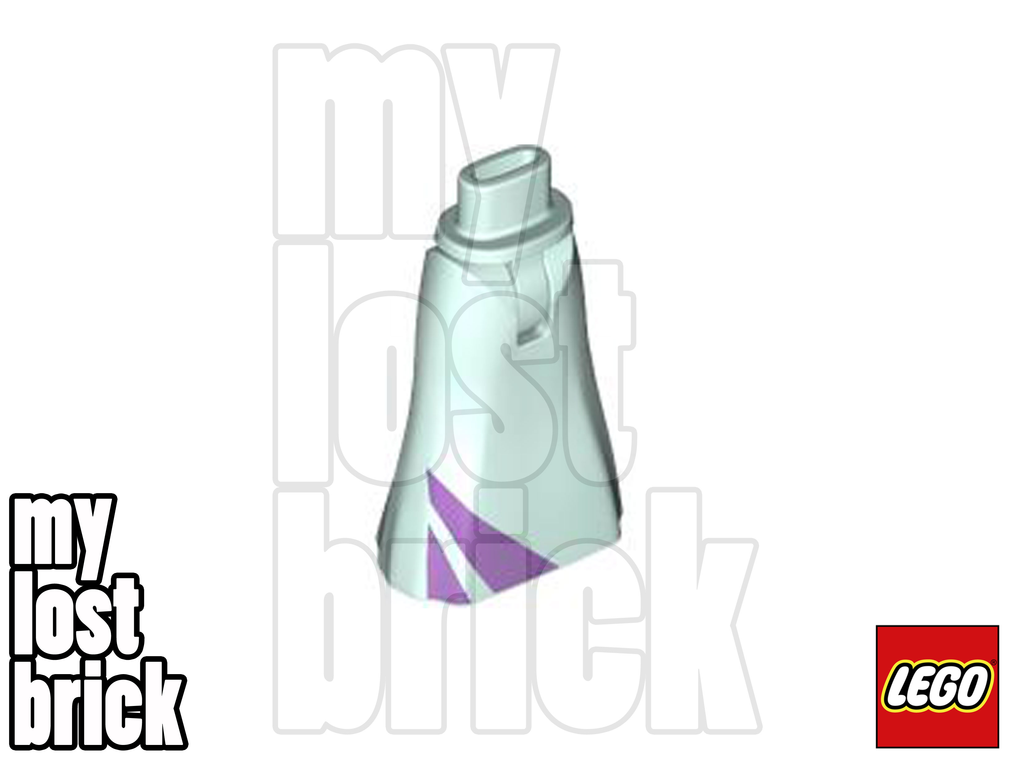 LEGO Friends - Emma Minifigure Lavender and Aqua Dress from 41684 (frnd453) -NEW - Picture 8 of 8