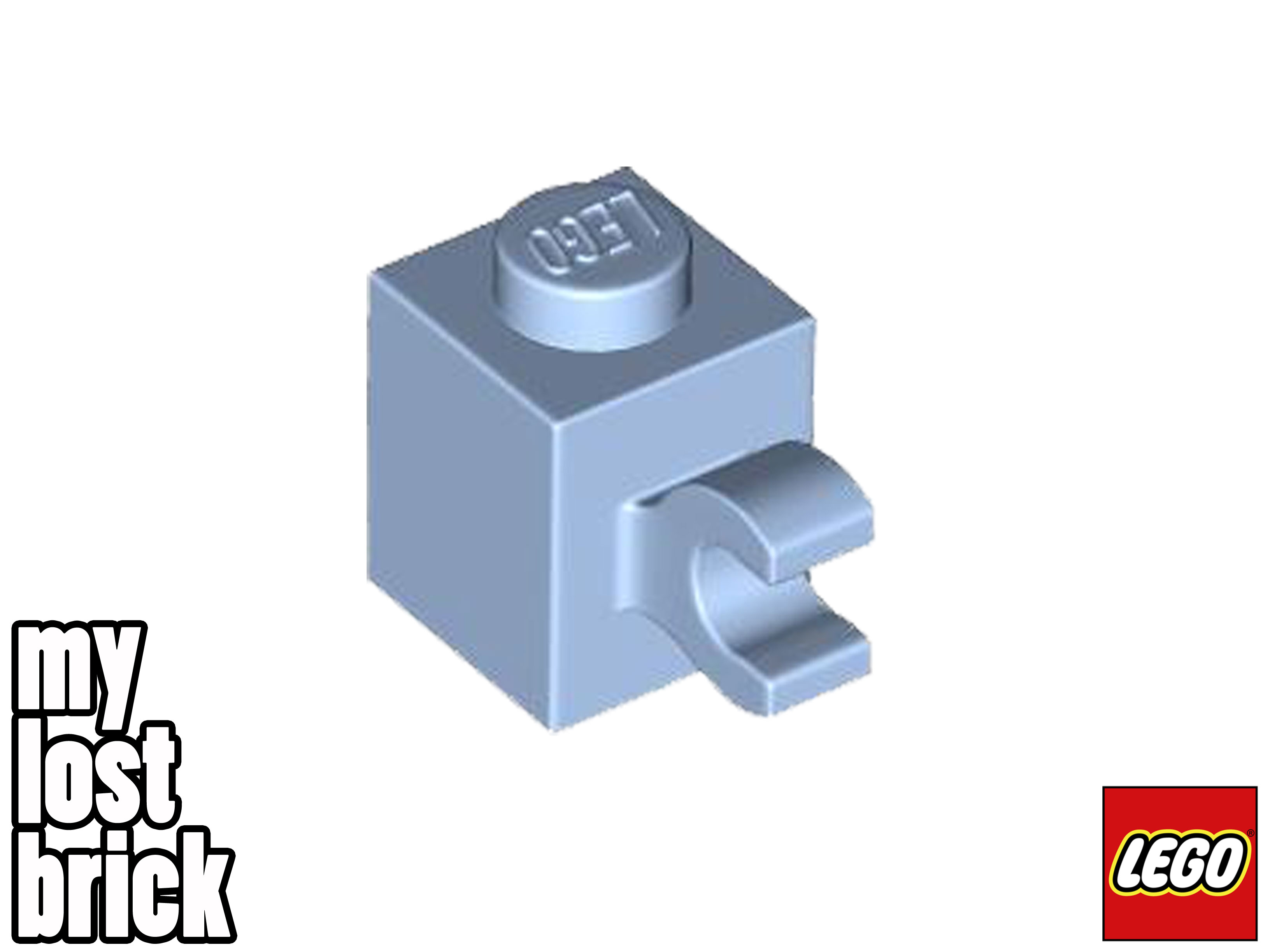 LEGO - Part 60476 - Brick 1x1 with Horizontal Clip + NEW + SELECT COLOUR / QTY - Picture 4 of 6