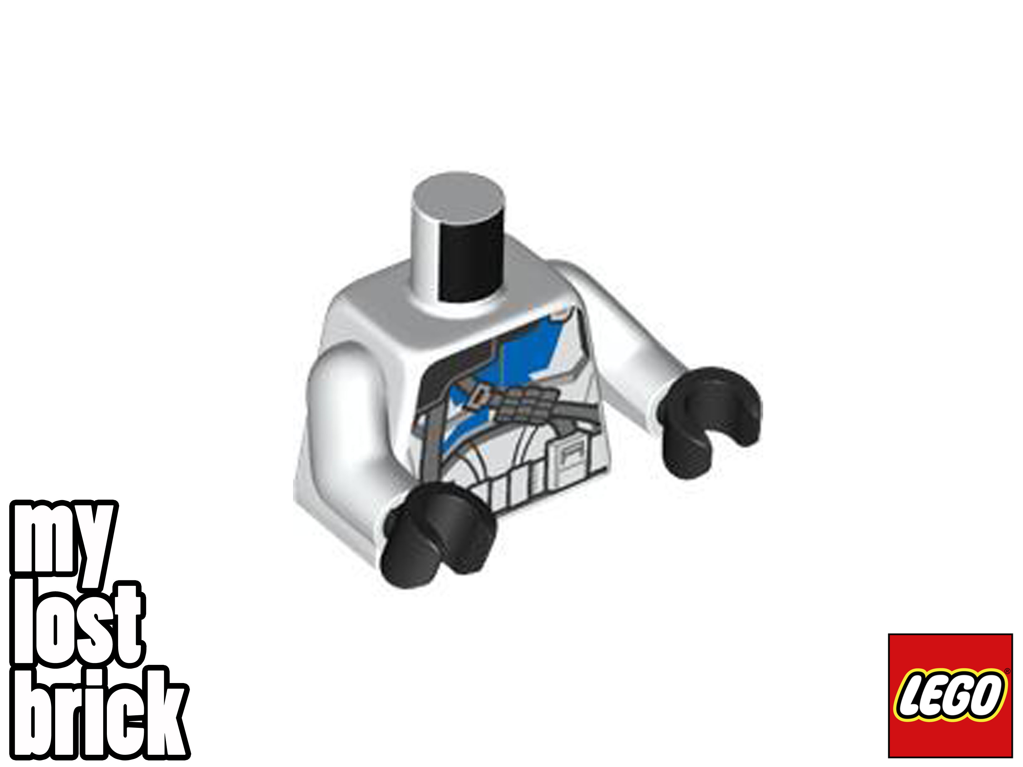 LEGO Star Wars - Minifigura Clone Heavy Trooper 501st de 75345 (sw1247) - NUEVO - Imagen 10 de 11